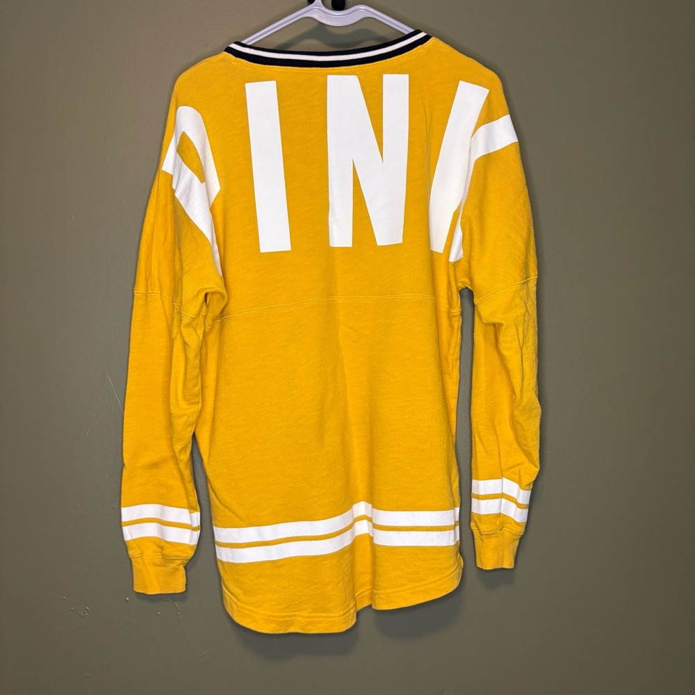 VS PINK Yellow Crewneck